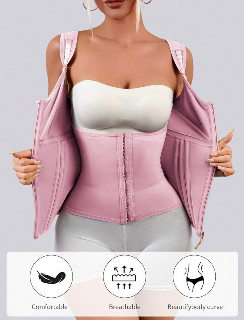 Cinturilla chaleco COLOMBIANA Reloj Arena extrema, 9 varillas, ajuste 3 niveles + ENVIO GRATIS