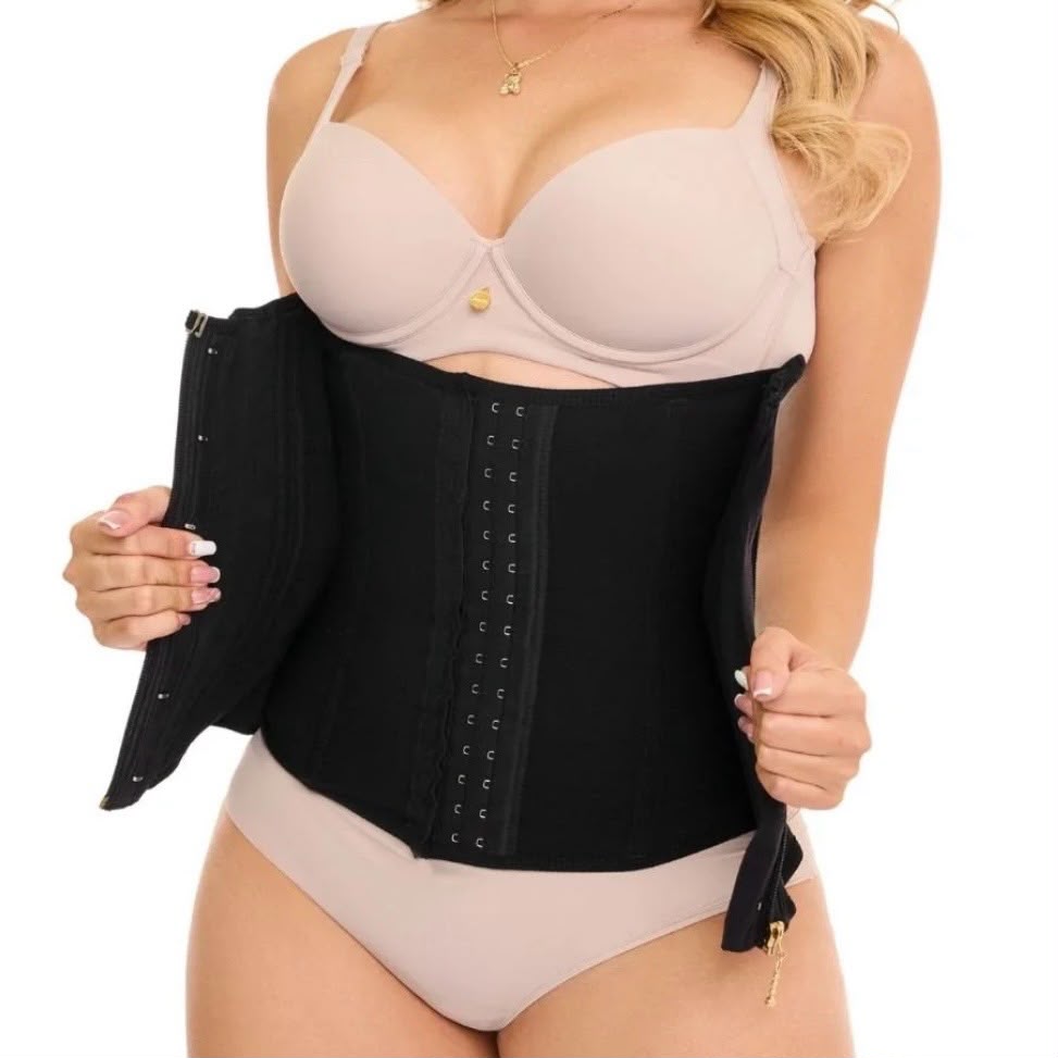 Cinturilla Faja Corset Moldeadora Alta Compresión COLOMBIANA Reloj Arena extrema, 13 varillas, 2 capas de ajuste  + ENVIO GRATIS